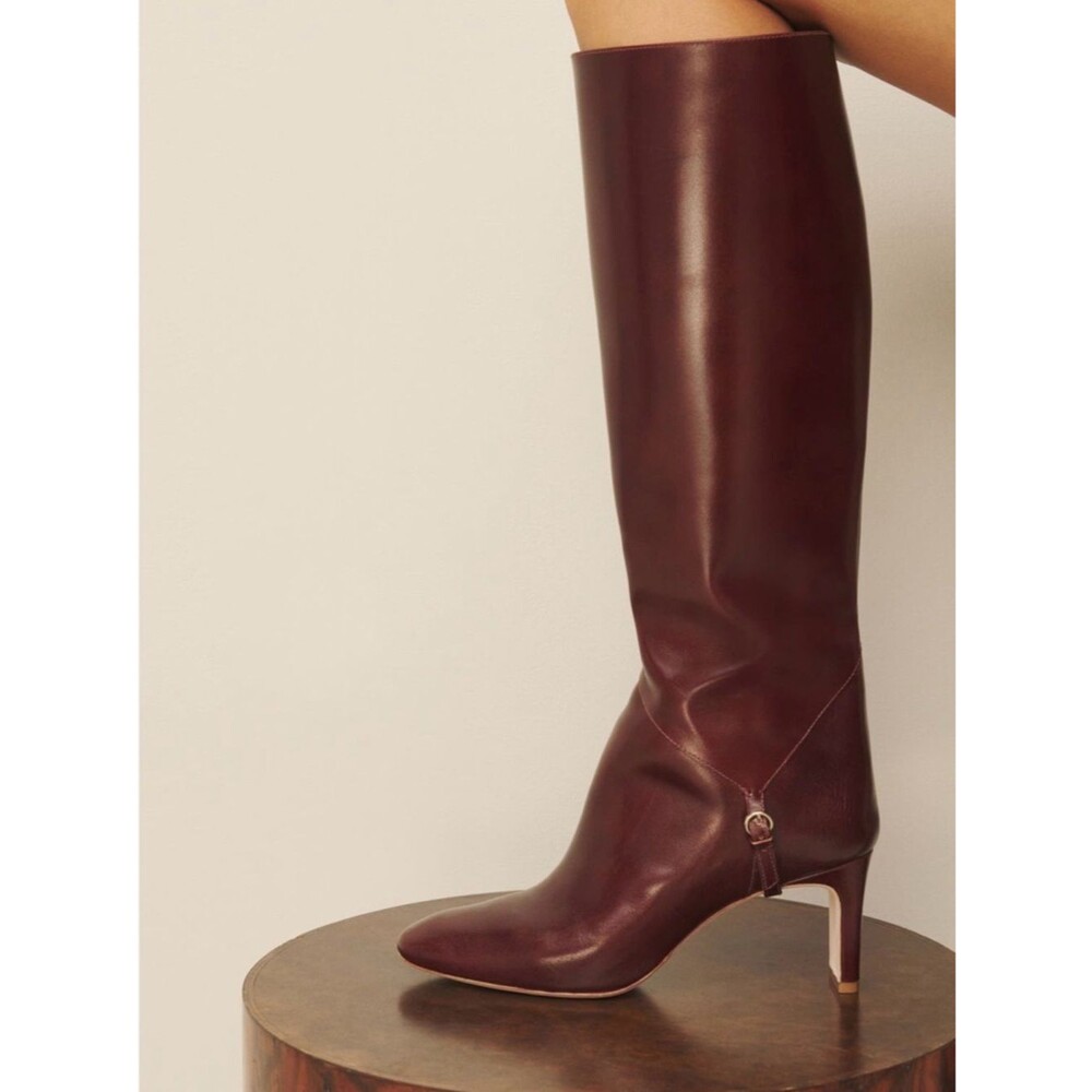 Reformation Gaelle Knee High Boot Ruby 7.5 NWOB - Picture 4 of 8